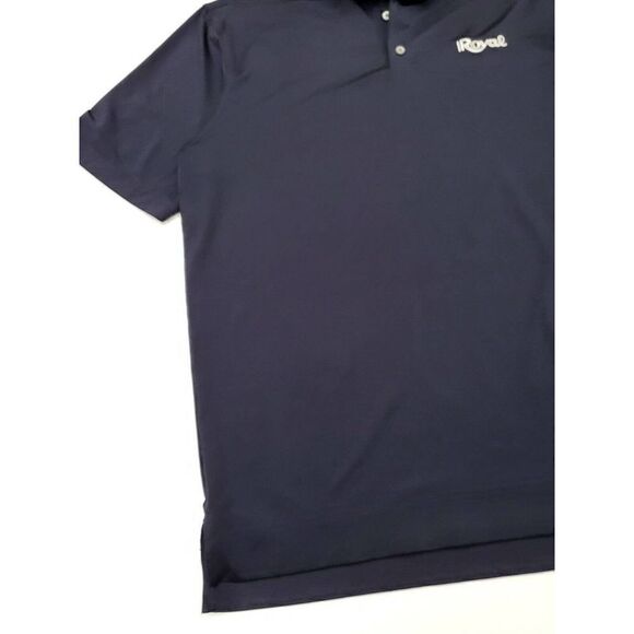 footjoy golf polo navy blue sz large short sleeve polyester - Picture 6 of 8